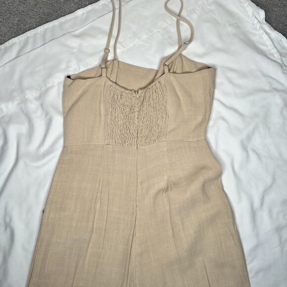 Forever 21 Women's Wideleg Jumpsuit in Taupe - US Small - Picture 8 of 9